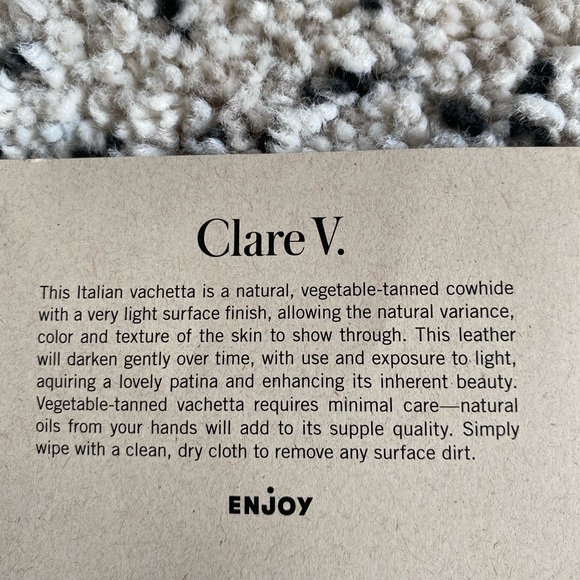 Clare V. Grande Fanny in Cuoio Perforated - Picture 7 of 7